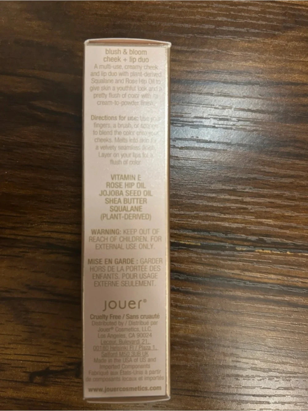 New Jouer double ended cream blush cruelty free Celebrate Me/ Promise Me